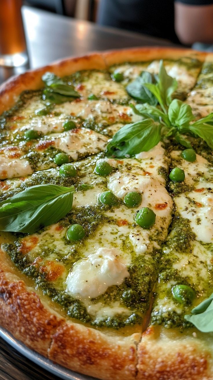 Pistachio Mortadella pizza